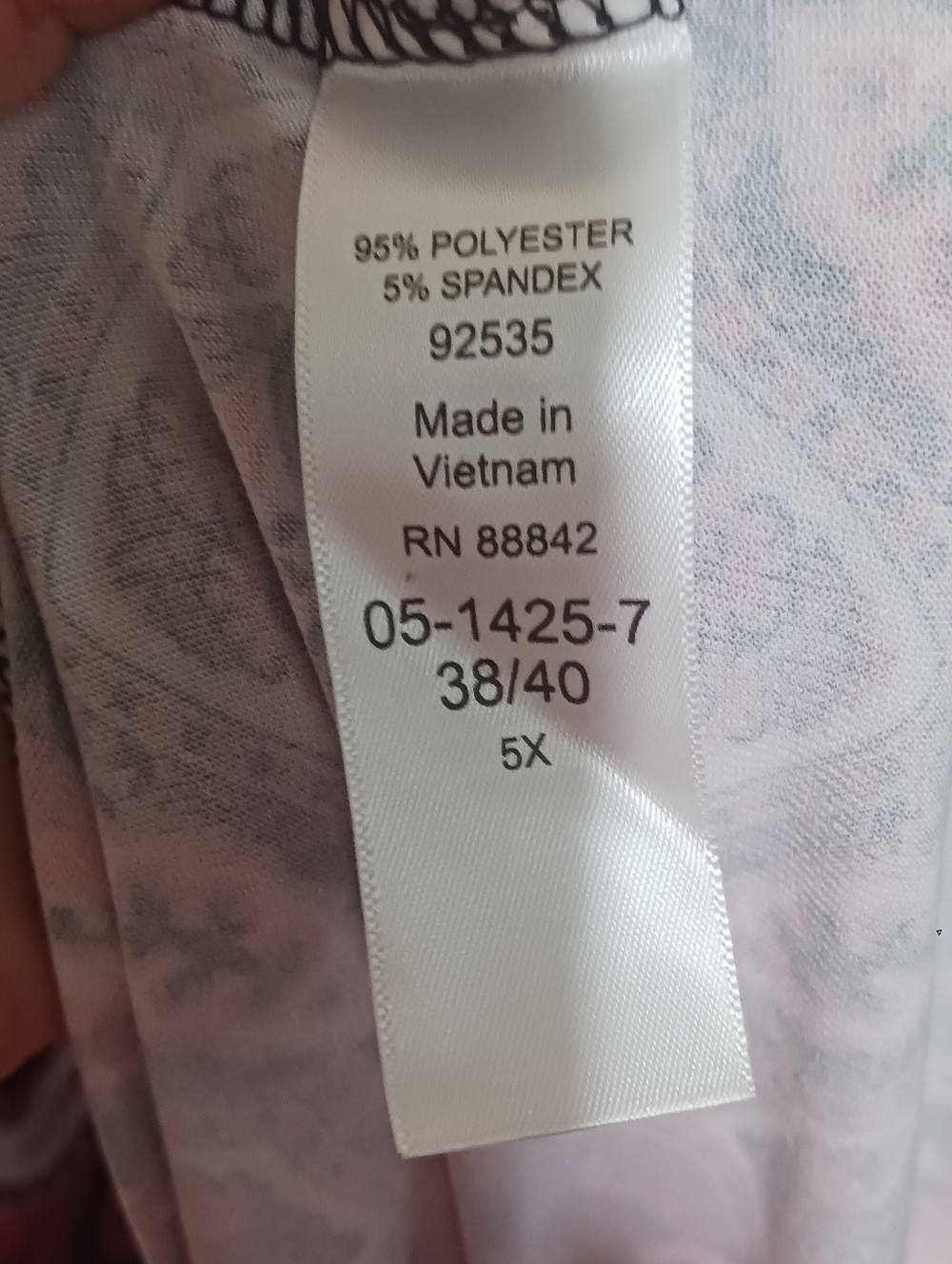 Roaman's Pink and Black Paisley Maxi Dress 5x A-10 - Picture 3 of 4